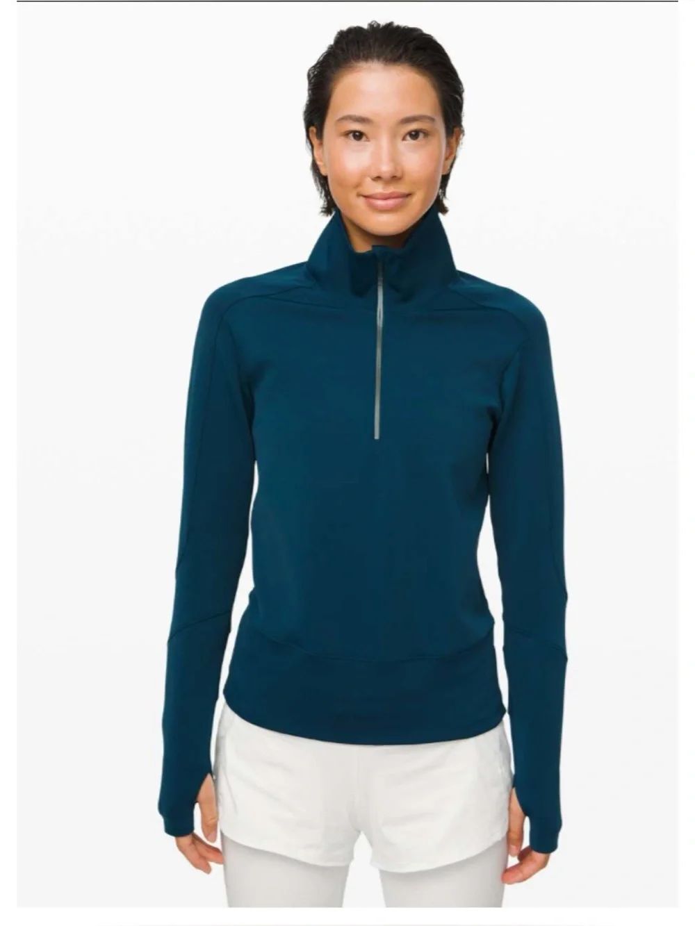 Lululemon Run to Reset 1/2 Zip in Night Diver Size XS ~ Like New